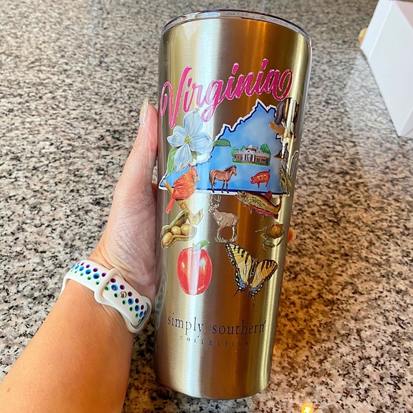 Simply Southern Other - ♥️💖 Simply Southern Virginia State Stainless Steel Tumbler BPA Free NIB